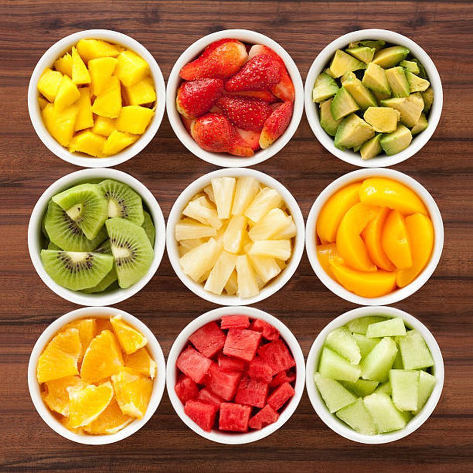 Coupes de fruits
